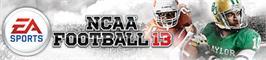Banner artwork for NCAA® Football 13.