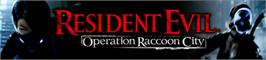 Banner artwork for Resident Evil Operation Raccoon City.