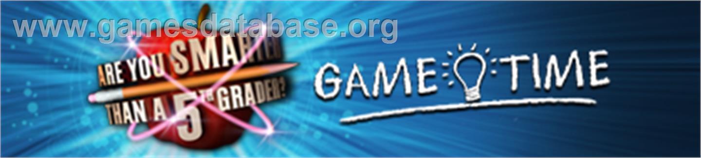 5th Grader: Game Time - Microsoft Xbox 360 - Artwork - Banner