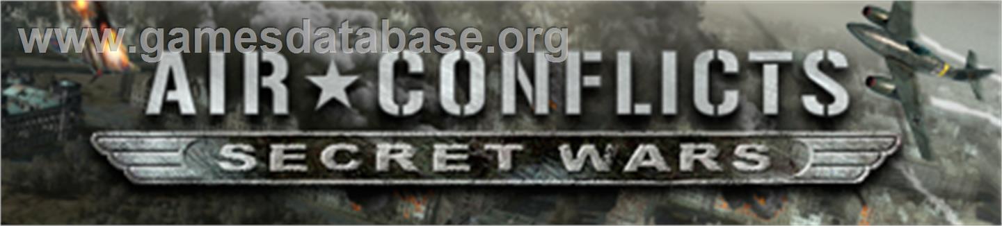 Air Conflicts: Secret Wars - Microsoft Xbox 360 - Artwork - Banner