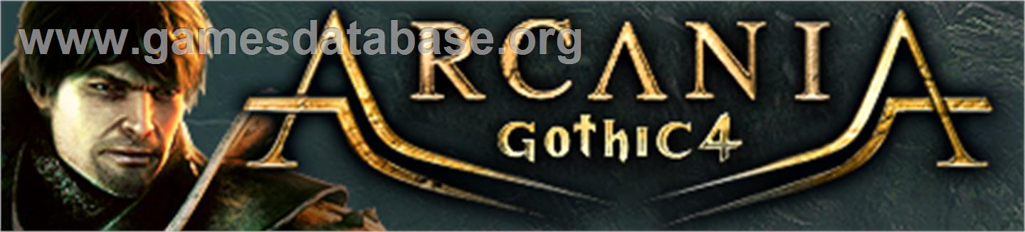 ArcaniA - Gothic 4 - Microsoft Xbox 360 - Artwork - Banner