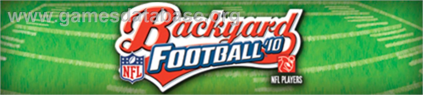 Backyard Football '10 - Microsoft Xbox 360 - Artwork - Banner