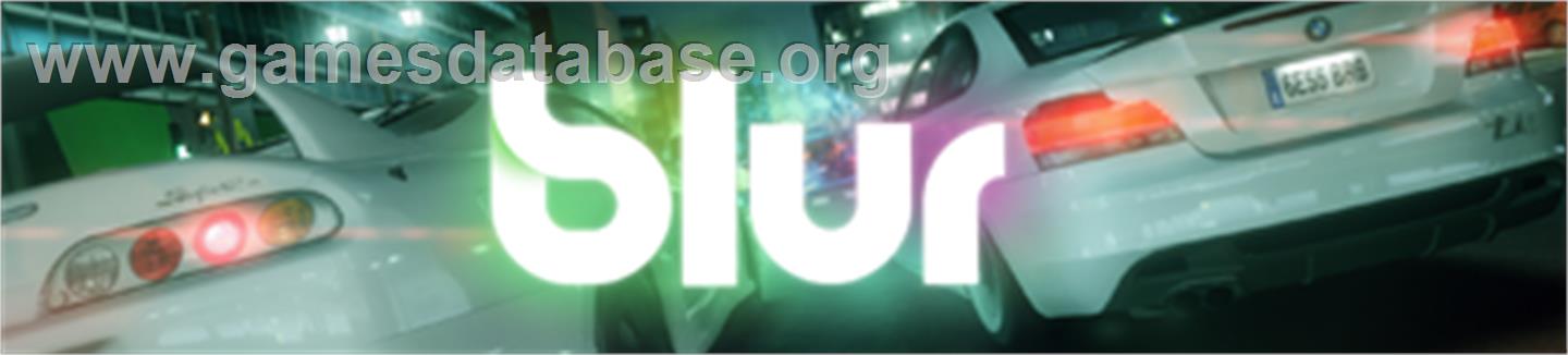 Blur - Microsoft Xbox 360 - Artwork - Banner