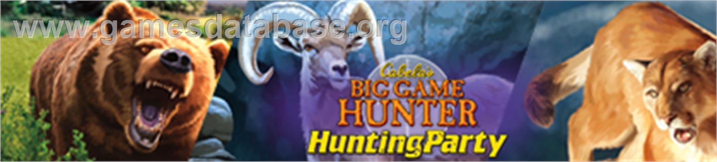Cabela's Hunting Party - Microsoft Xbox 360 - Artwork - Banner