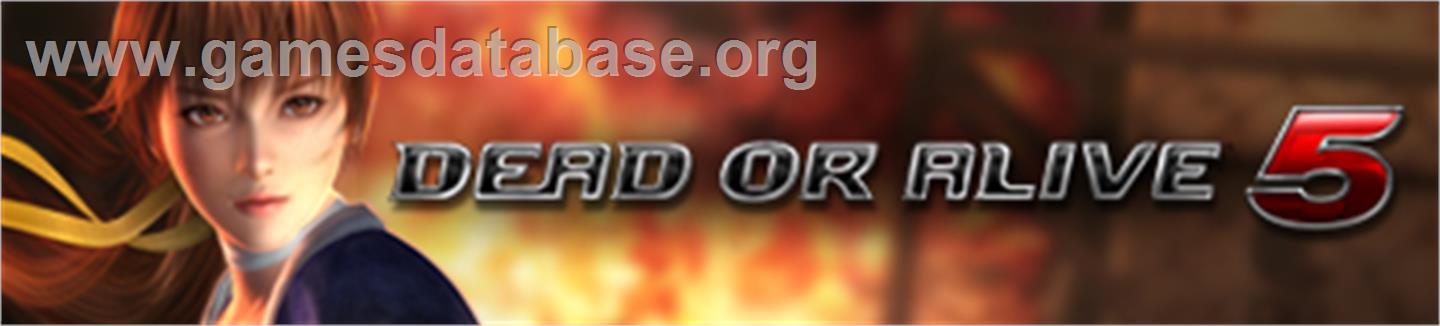 Dead or Alive 5 - Microsoft Xbox 360 - Artwork - Banner