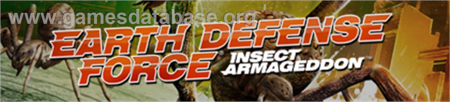 Earth Defense Force: IA - Microsoft Xbox 360 - Artwork - Banner