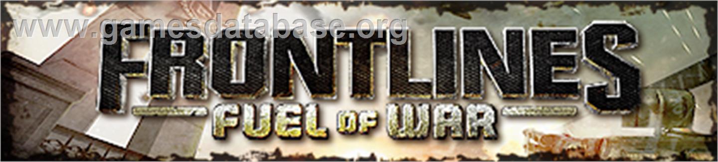 Frontlines:Fuel of War - Microsoft Xbox 360 - Artwork - Banner