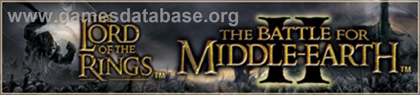 LOTR, BFME II - Microsoft Xbox 360 - Artwork - Banner