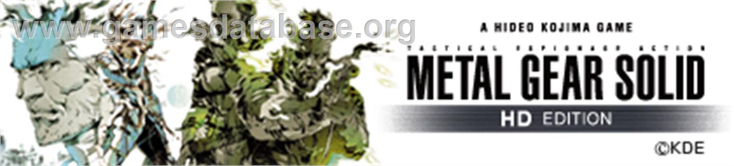 MGS 2&3 - Microsoft Xbox 360 - Artwork - Banner