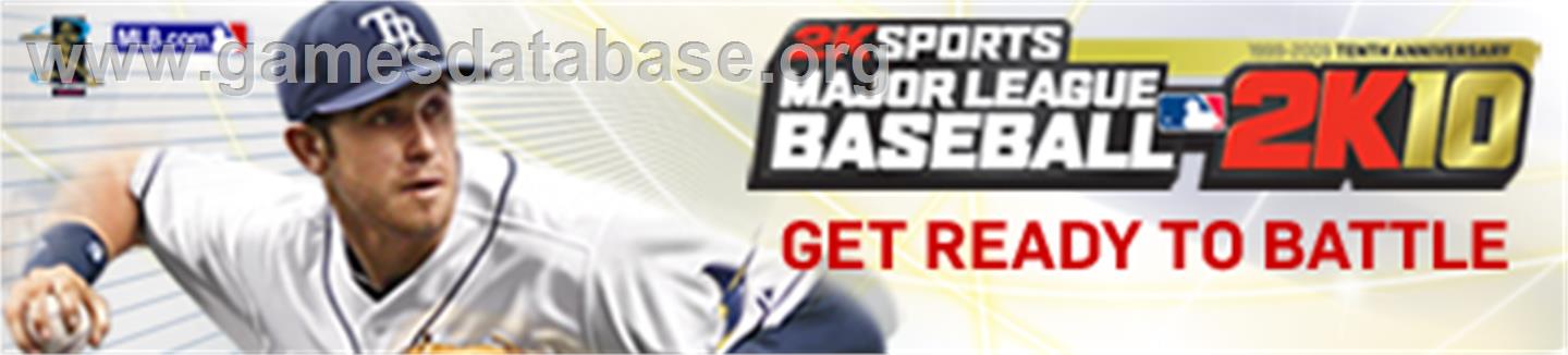 MLB 2K10 - Microsoft Xbox 360 - Artwork - Banner
