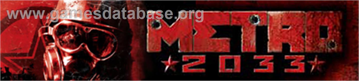 Metro 2033 - Microsoft Xbox 360 - Artwork - Banner