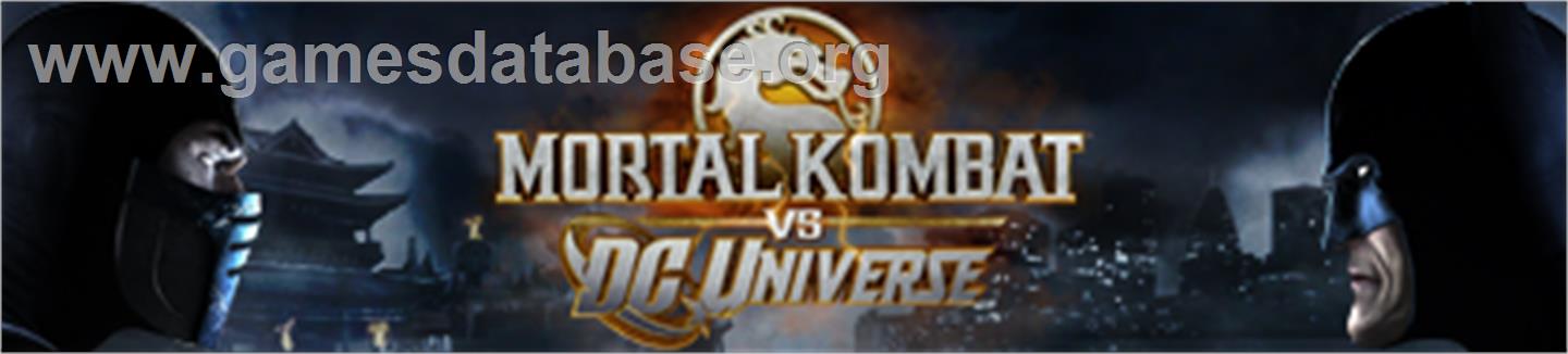Mortal Kombat vs. DCU - Microsoft Xbox 360 - Artwork - Banner