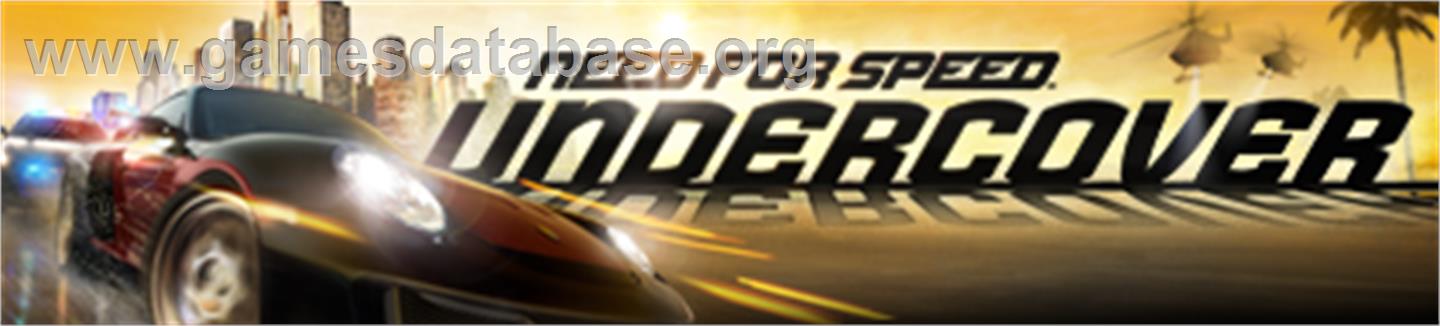 NFS Undercover - Microsoft Xbox 360 - Artwork - Banner