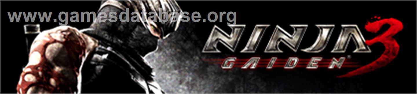 NINJA GAIDEN 3 - Microsoft Xbox 360 - Artwork - Banner