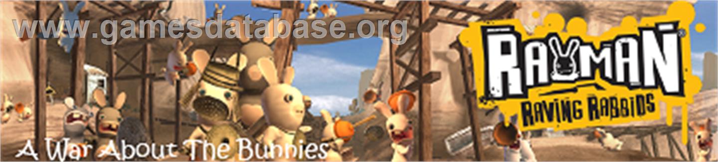 Rayman Raving Rabbids - Microsoft Xbox 360 - Artwork - Banner