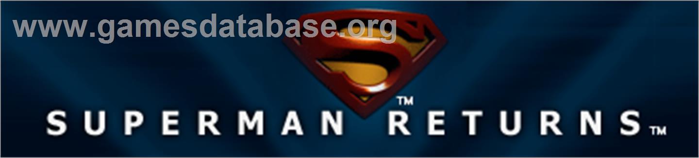 Superman Returns - Microsoft Xbox 360 - Artwork - Banner