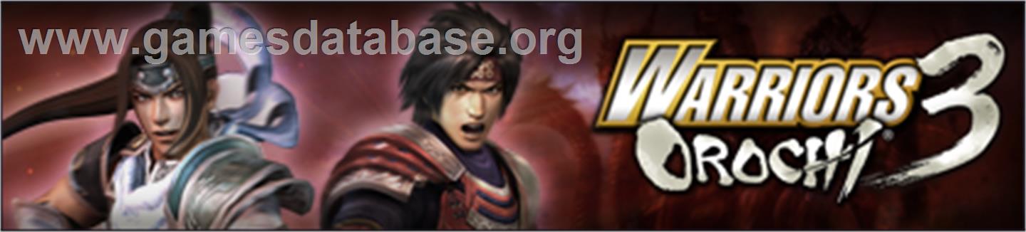 WARRIORS OROCHI 3 - Microsoft Xbox 360 - Artwork - Banner