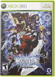Box cover for BlazBlue on the Microsoft Xbox 360.