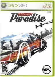 Box cover for Burnout Paradise on the Microsoft Xbox 360.