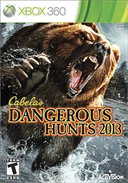Box cover for Cabela's Dangerous Hunts 2013 on the Microsoft Xbox 360.