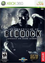 Box cover for Chronicles Of Riddick - Assault On Dark Athena, The on the Microsoft Xbox 360.
