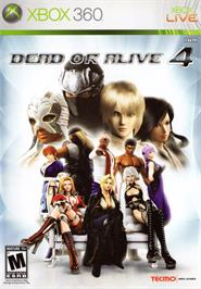 Box cover for Dead Or Alive 4 on the Microsoft Xbox 360.