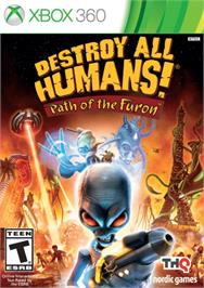 Box cover for Destroy All Humans! on the Microsoft Xbox 360.