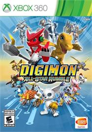 Box cover for Digimon - All-star Rumble on the Microsoft Xbox 360.