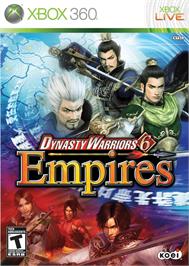 Box cover for Dynasty Warriors 6 - Empires on the Microsoft Xbox 360.