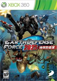 Box cover for Earth Defense Force 2025 on the Microsoft Xbox 360.