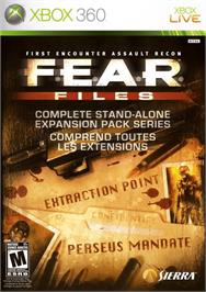 Box cover for F.e.a.r. Files on the Microsoft Xbox 360.