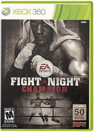 Box cover for FIGHT NIGHT CHAMPION on the Microsoft Xbox 360.