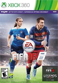 Box cover for Fifa 16 on the Microsoft Xbox 360.