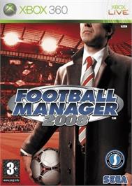 Box cover for Football Manager 2008 on the Microsoft Xbox 360.