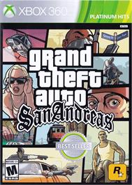 Box cover for Grand Theft Auto - San Andreas on the Microsoft Xbox 360.