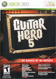 Box cover for Guitar Hero 5 on the Microsoft Xbox 360.
