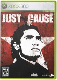 Box cover for Just Cause on the Microsoft Xbox 360.