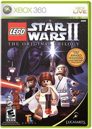 Box cover for LEGO Star Wars II on the Microsoft Xbox 360.