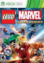 Box cover for Lego Marvel Super Heroes on the Microsoft Xbox 360.