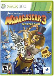 Box cover for Madagascar 3: The Video Game on the Microsoft Xbox 360.