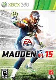 Box cover for Madden Nfl 15 on the Microsoft Xbox 360.