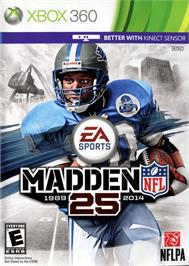 Box cover for Madden Nfl 25 on the Microsoft Xbox 360.