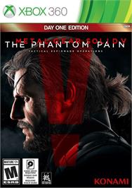 Box cover for Metal Gear Solid 5 - The Phantom Pain on the Microsoft Xbox 360.