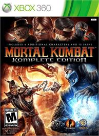 Box cover for Mortal Kombat - Komplete Edition on the Microsoft Xbox 360.