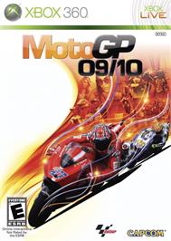 Box cover for MotoGP 09/10 on the Microsoft Xbox 360.