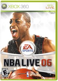 Box cover for NBA LIVE 06 on the Microsoft Xbox 360.