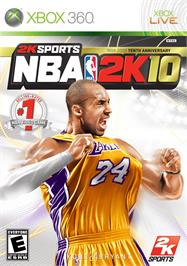 Box cover for Nba 2k10 on the Microsoft Xbox 360.