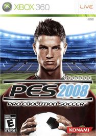 Box cover for PES 2008 - Pro Evolution Soccer on the Microsoft Xbox 360.