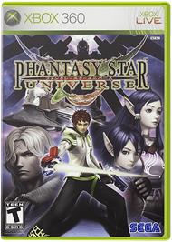 Box cover for Phantasy Star Universe on the Microsoft Xbox 360.