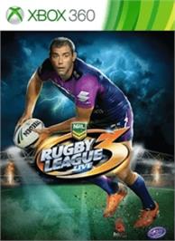 Box cover for Rugby League Live 3 on the Microsoft Xbox 360.
